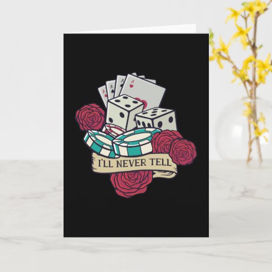 Funny Casino Kaart (Gele Bloem)