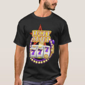 Funny Casino Slot Machine Jackpot Lucky T-shirt (Voorkant)