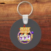 Funny Casino Slot Machine Jackt Lucky  Sleutelhanger (Voorkant)