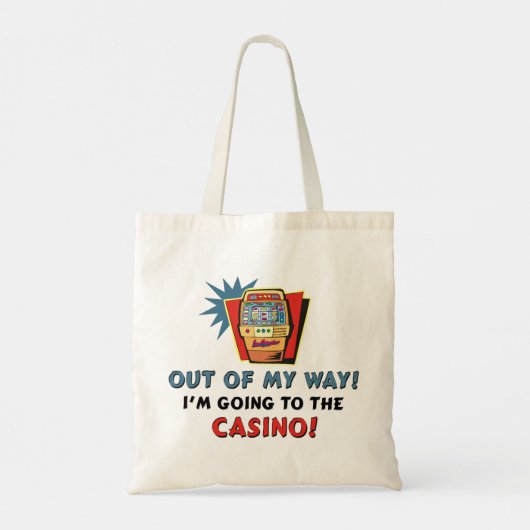 Funny Casino Tote Bag (Achterkant)