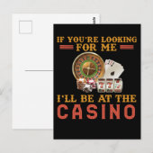Funny Casino verslaafde gokHumor Briefkaart (Voorkant / Achterkant)