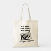 Funny  Cassette-Pencil Gift Canvas tas (Achterkant)
