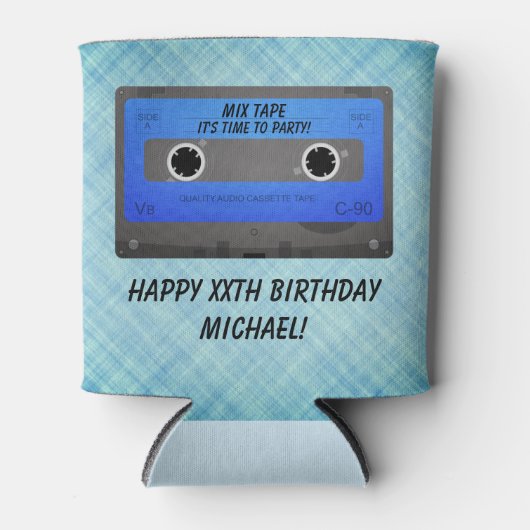Funny Cassettebandje Birthday Party Koelbox Blikjeskoeler (Voorkant)