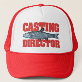 Funny Casting Director Vist Angler Trucker Hat Trucker Pet (Voorkant)