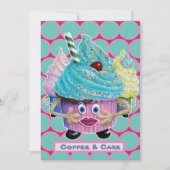 Funny casual Friends, Family Cake en koffie Kaart (Voorkant)