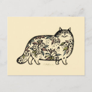 Funny Cat 2014 Calendar Briefkaart