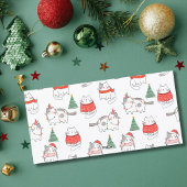 Funny Cat 2 Photo Meowy Christmas Custom  Feestdagenkaart