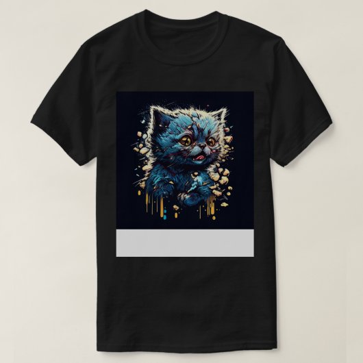 Funny Cat 5 T-shirt (Design voorkant)
