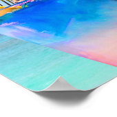 Funny Cat 675 Beach Poster (Hoek)