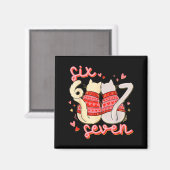 Funny Cat 67 Meme Six Seven Gen Alpha Slang Valent Magneet (Voorkant / Achterkant)