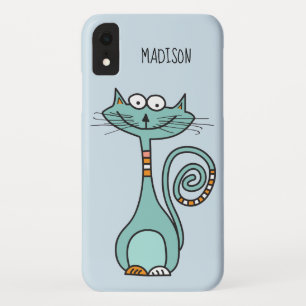 Funny Cat, aangepaste naam en draagtas voor kleure Case-Mate iPhone Case