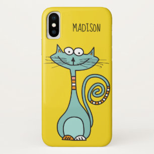 Funny Cat, aangepaste naam en draagtas voor kleure Case-Mate iPhone Case