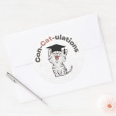 Funny Cat Afstuderen Sticker (Envelop)