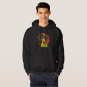 Funny Cat Alien Abduction Retro UFO Encounter Sci- Hoodie (Voorkant volledig)