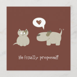 Funny Cat and Dog Save the Date Calls