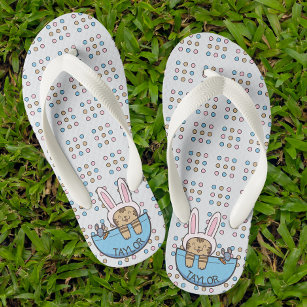 Funny Cat and Mouse Neutral Personalized Kinder Teenslippers