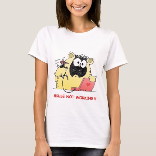 Funny Cat and Mouse T-shirt (Voorkant)