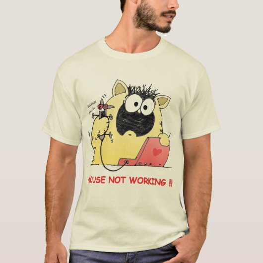 Funny Cat and Mouse T Shirt (Voorkant)
