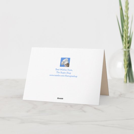 Funny Cat and TV Vaderdag Kaart (Achterkant)