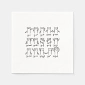 Funny Cat and Wiskunde, Cat and Algebra liefhebber Servet (Voorkant)