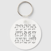 Funny Cat and Wiskunde, Cat and Algebra liefhebber Sleutelhanger (Voorkant)