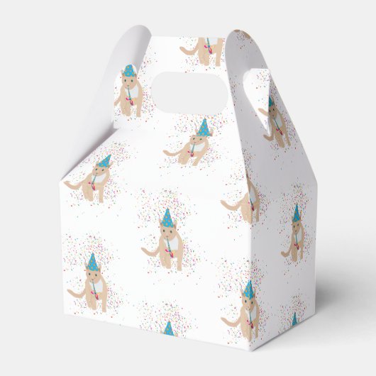 Funny Cat Animals met een partij Bedankdoosjes (Achterkant)