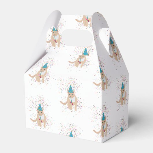 Funny Cat Animals met een partij Bedankdoosjes (Voorkant Zijde)