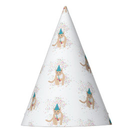 Funny Cat Animals met een partij Feesthoedjes