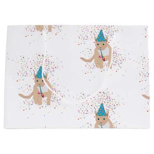 Funny Cat Animals met een partij Groot Cadeauzakje (Voorkant)