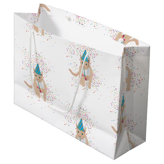 Funny Cat Animals met een partij Groot Cadeauzakje (Voorkant Gekanteld)