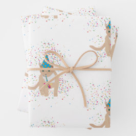 Funny Cat Animals met een partij Inpakpapier Vel