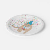 Funny Cat Animals met een partij Papieren Bordje (Gekanteld)