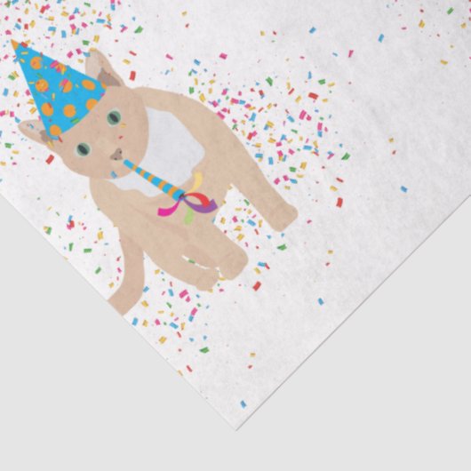 Funny Cat Animals met een partij Tissuepapier (Detail)