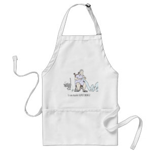 Funny cat apron standaard schort