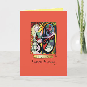 Funny Cat Artist Kaart