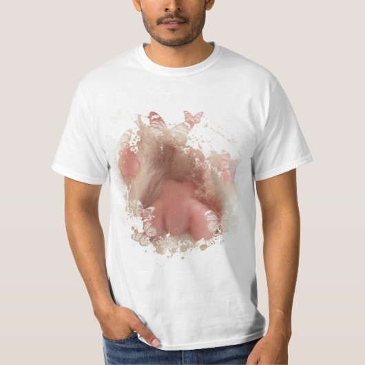 Funny Cat Artwork T-shirt (Voorkant)