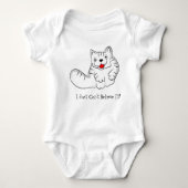 Funny Cat Baby Bodysuit (Voorkant)