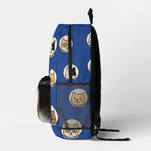 Funny Cat Backpack With Custom Photo Option Bedrukte Rugzak (Rechts)