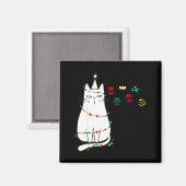 Funny Cat Ball Buster Christmas Humor  Magneet (Voorkant / Achterkant)