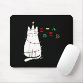 Funny Cat Ball Buster Christmas Humor Muismat (Met muis)