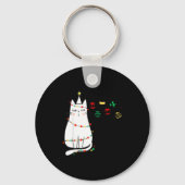 Funny Cat Ball Buster Christmas Humor  Sleutelhanger (Voorkant)
