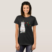 Funny Cat Ball Buster Christmas Humor T-shirt (Voorkant volledig)