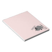 Funny Cat Baron Pun Cartoon Notitieblok (Schuin)