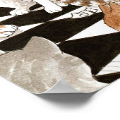 Funny Cat Bathroom 522 Poster (Hoek)