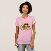 Funny Cat Beach T-Shirt – Paws Relax & Sunbathe  (Voorkant volledig)