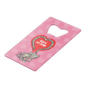 Funny Cat Beer Is Mijn Catnip Drooling Tabby Carto Creditkaart Flessenopener (Voorkant Gekanteld)