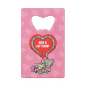 Funny Cat Beer Is Mijn Catnip Drooling Tabby Carto Creditkaart Flessenopener (Achterkant)