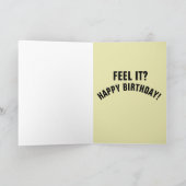 FUNNY CAT BIG HUG BIRTHDAY WENSKAARTEN KAART (Binnen)