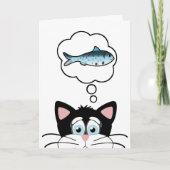 Funny Cat Birthday Card Kaart (Voorkant)