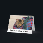 Funny Cat Birthday Card Kaart<br><div class="desc">Ik wens je geliefde een gelukkige verjaardag met deze kaart!</div>